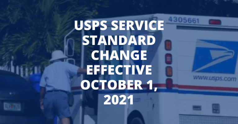 USPS Service Standard Change Effective October 1, 2021